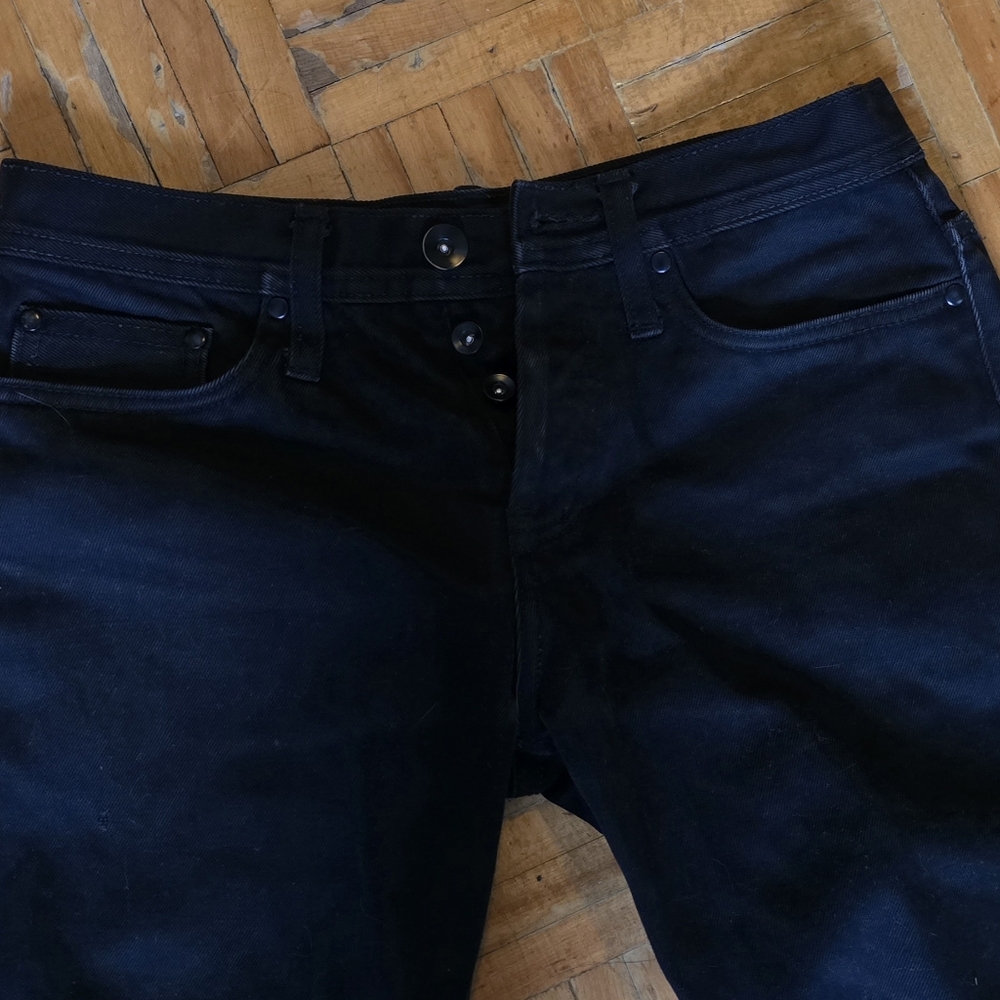 Unbranded Black Selvedge Jeans, 29 Waist - Picture 2 of 5